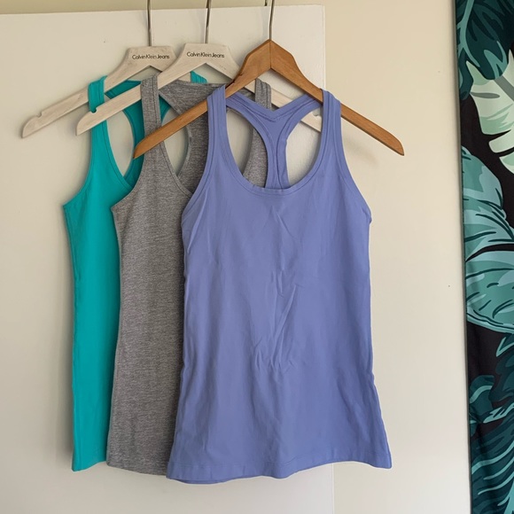 3 lululemon Cool Racerbacks, Size 6